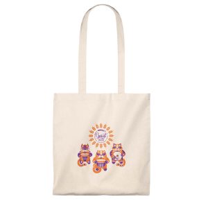 Vászontáska hosszú fülű - cicás